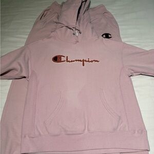 Champion Light Pink Hoodie and Joggers
